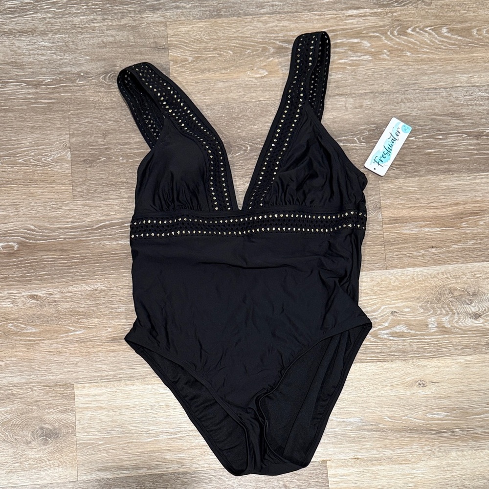 Black One-Piece Swimsuit